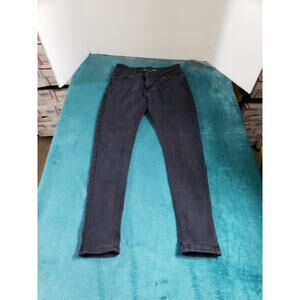 Celebrity Ace Jeans Size 7 Womens Black Denim Stretch Pants Mid Rise Jegging